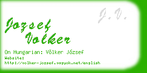 jozsef volker business card